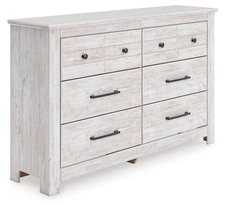Makidern Whitewash Dresser by Ashley at Eve Furniture
