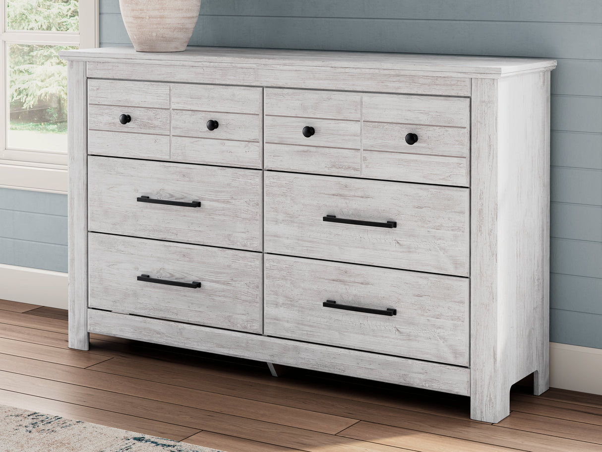 Makidern Whitewash Dresser by Ashley at Eve Furniture