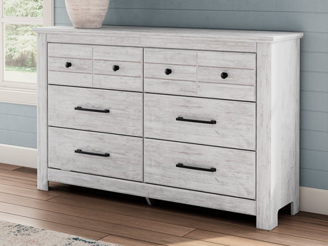 Makidern Whitewash Dresser by Ashley at Eve Furniture