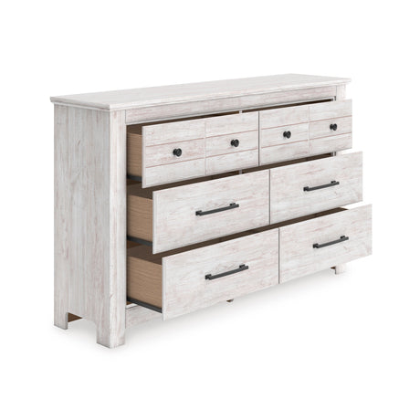 Makidern Whitewash Dresser by Ashley at Eve Furniture