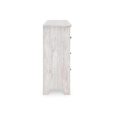 Makidern Whitewash Dresser by Ashley at Eve Furniture