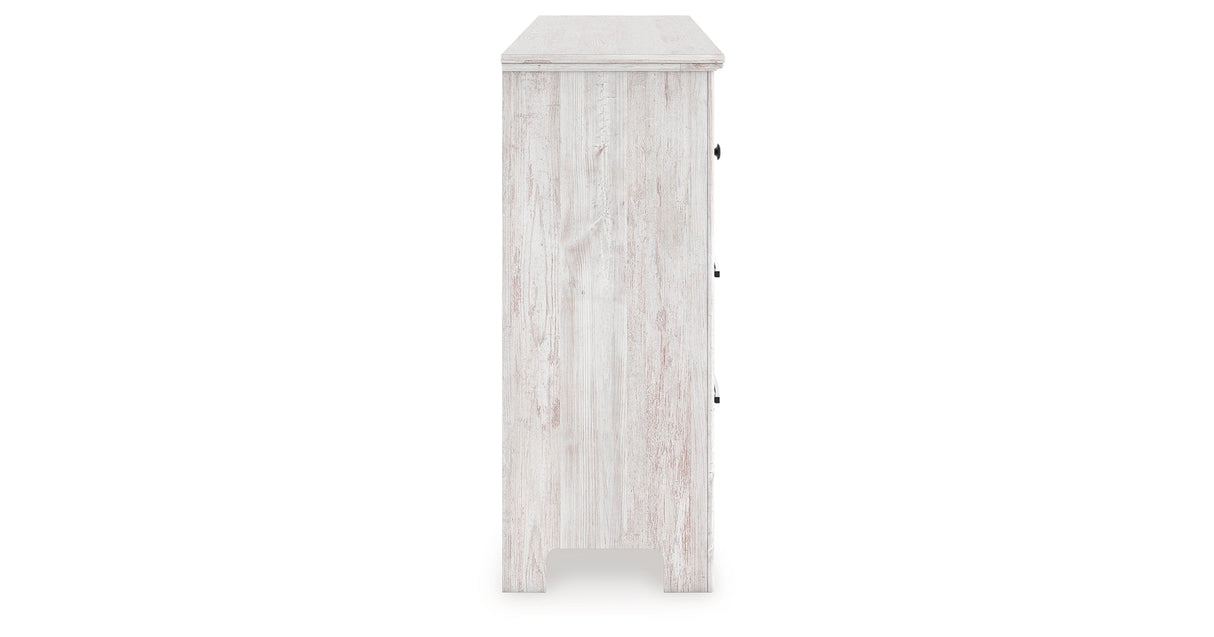 Makidern Whitewash Dresser by ASHLEY FURNITURE at Eve Furniture