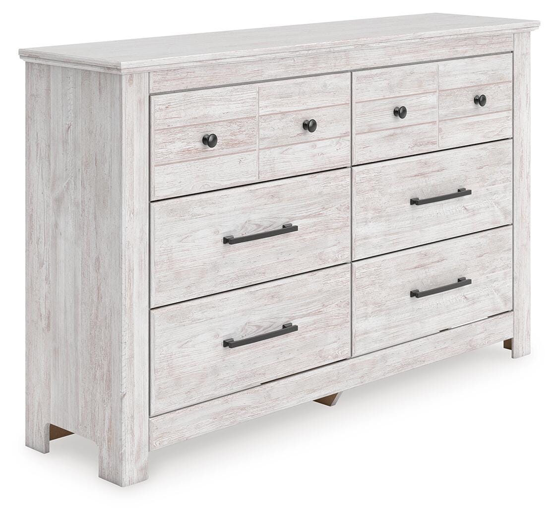 Makidern Whitewash Dresser by ASHLEY FURNITURE at Eve Furniture