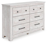 Makidern Whitewash Dresser by ASHLEY FURNITURE at Eve Furniture