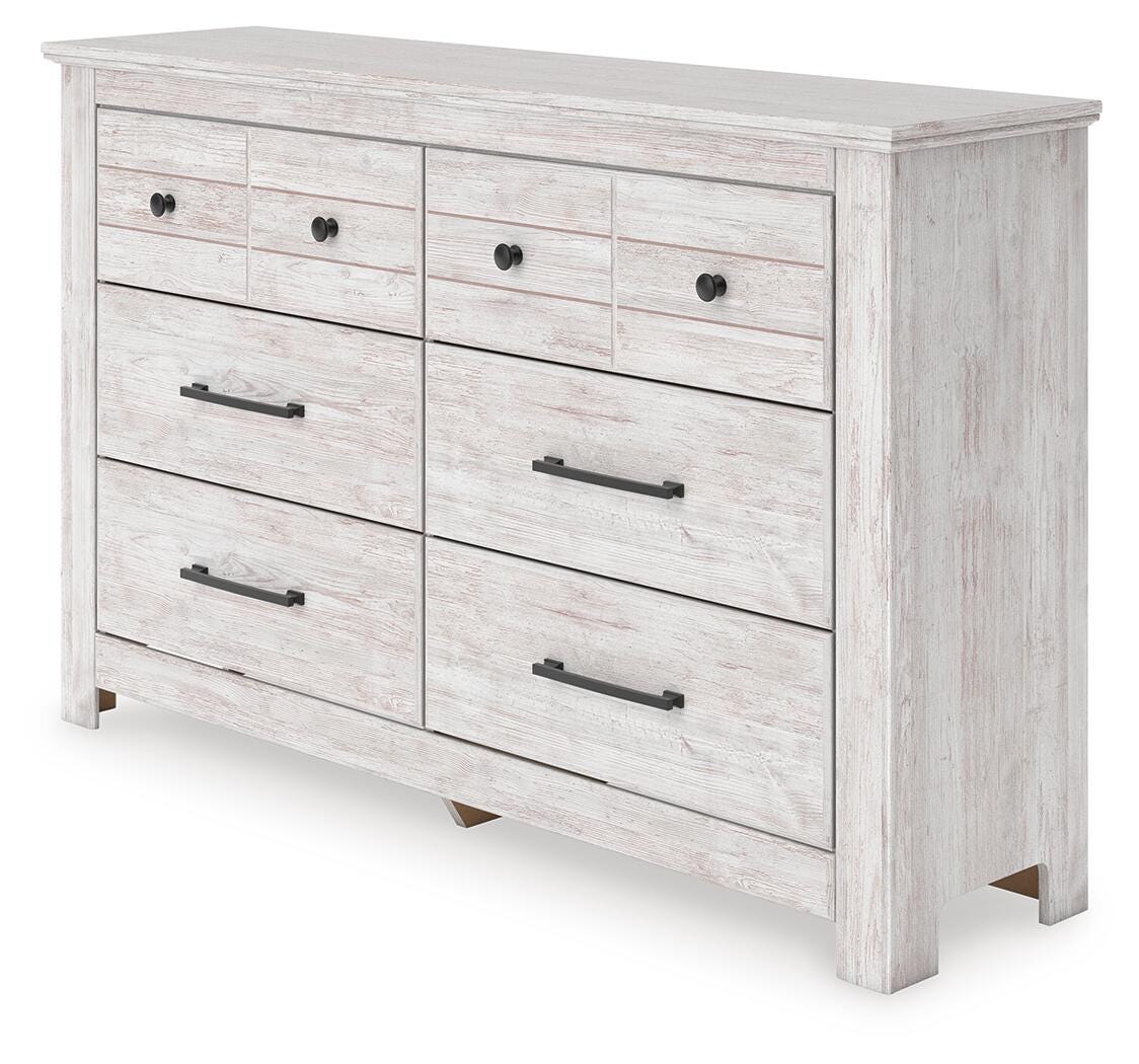 Makidern Whitewash Dresser by ASHLEY FURNITURE at Eve Furniture