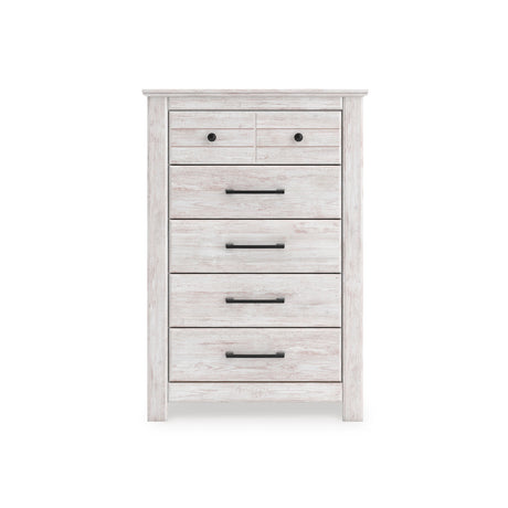 Makidern Whitewash Panel Bedroom Set by Ashley at Eve Furniture