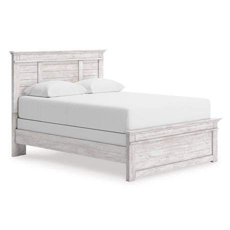 Makidern Whitewash Panel Bedroom Set by Ashley at Eve Furniture