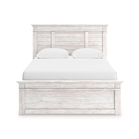 Makidern Whitewash Panel Bedroom Set by Ashley at Eve Furniture