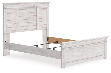Makidern Whitewash Queen Panel Bed by Ashley at Eve Furniture