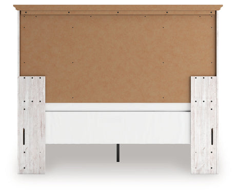 Makidern Whitewash Queen Panel Bed by Ashley at Eve Furniture