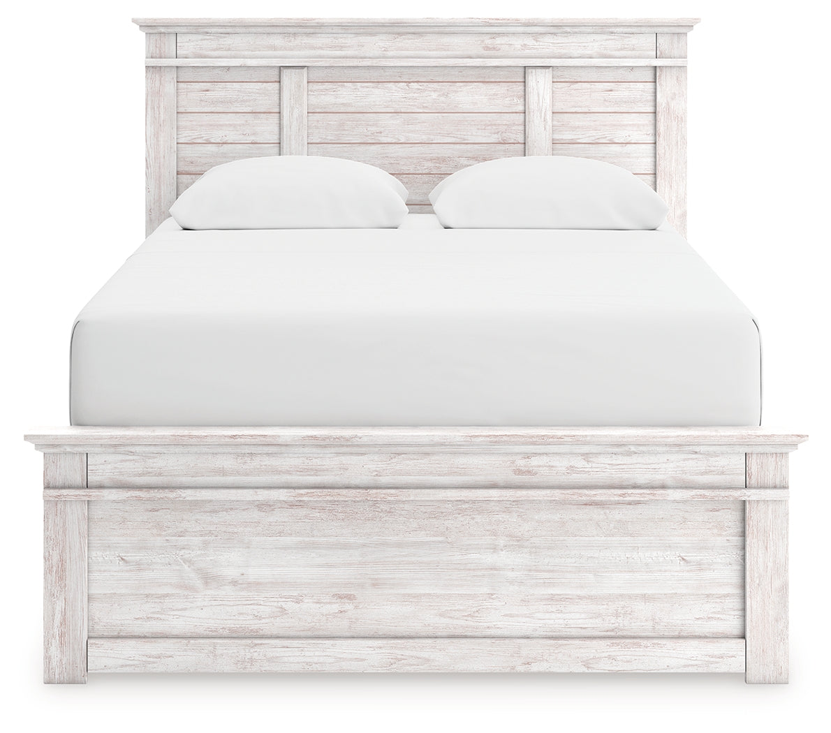 Makidern Whitewash Queen Panel Bed by Ashley at Eve Furniture