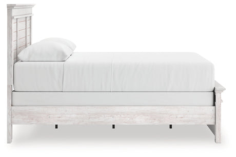 Makidern Whitewash Queen Panel Bed by Ashley at Eve Furniture