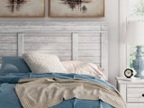 Makidern Whitewash Queen Panel Bed by Ashley at Eve Furniture
