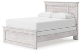 Makidern Whitewash Queen Panel Bed, Dresser and Mirror by Ashley at Eve Furniture