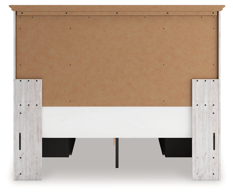 Makidern Whitewash Queen Panel Storage Bed by Ashley at Eve Furniture