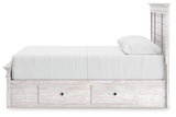 Makidern Whitewash Queen Panel Storage Bed by Ashley at Eve Furniture