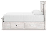 Makidern Whitewash Queen Panel Storage Bed by Ashley at Eve Furniture