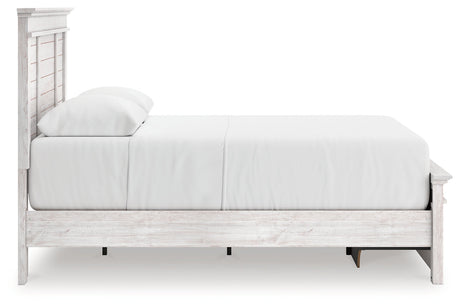 Makidern Whitewash Queen Panel Storage Bed by Ashley at Eve Furniture