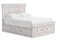 Makidern Whitewash Queen Panel Storage Bed by Ashley at Eve Furniture
