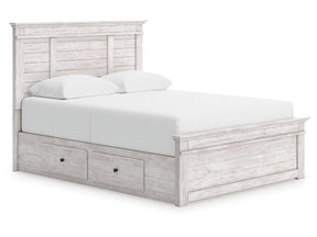 Makidern Whitewash Queen Panel Storage Bed by Ashley at Eve Furniture