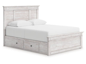 Makidern Whitewash Queen Panel Storage Bed by Ashley at Eve Furniture