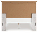 Makidern Whitewash Queen Panel Storage Bed, Dresser and Mirror by Ashley at Eve Furniture