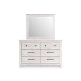 Makidern Whitewash Storage Panel Bedroom Set with 2 Footboard Drawers by Ashley at Eve Furniture