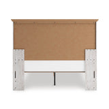 Makidern Whitewash Storage Panel Bedroom Set with 2 Footboard Drawers by Ashley at Eve Furniture