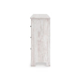 Makidern Whitewash Storage Panel Bedroom Set with 4 Drawers by Ashley at Eve Furniture