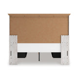 Makidern Whitewash Storage Panel Bedroom Set with 4 Side Drawers by Ashley at Eve Furniture