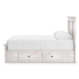 Makidern Whitewash Storage Panel Bedroom Set with 6 Drawers by Ashley at Eve Furniture