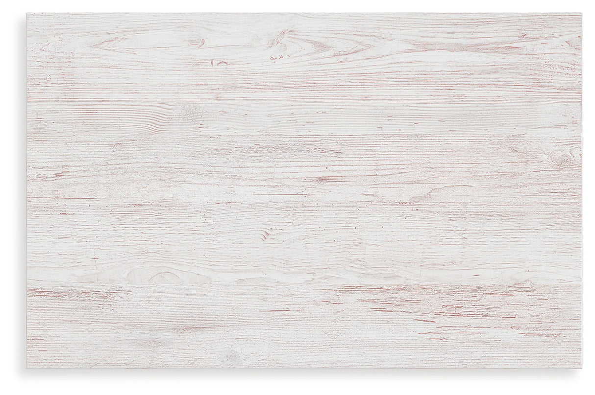 Makidern Whitewash Two Drawer Nightstand by Ashley at Eve Furniture