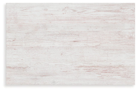 Makidern Whitewash Two Drawer Nightstand by Ashley at Eve Furniture