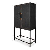 Mako Black Bar Cabinet by Moe's Home at Eve Furniture