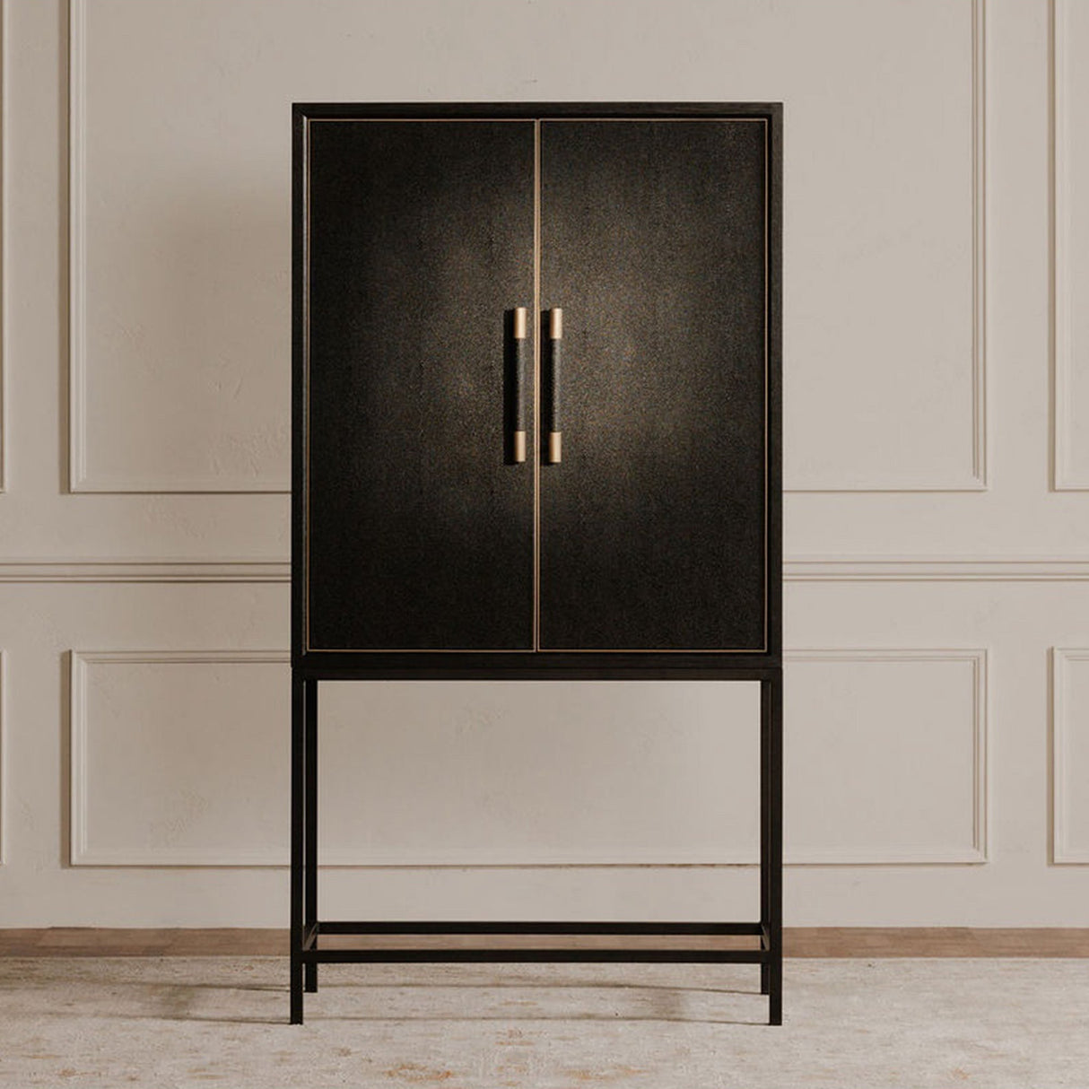 Mako Black Bar Cabinet by Moe's Home at Eve Furniture