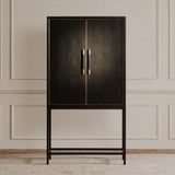 Mako Black Bar Cabinet by Moe's Home at Eve Furniture