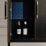 Mako Black Bar Cabinet by Moe's Home at Eve Furniture