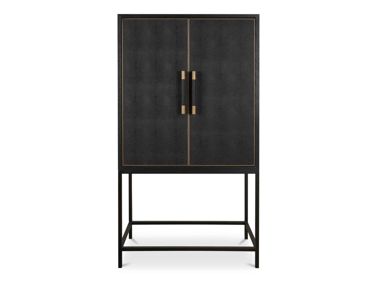 Mako Black Bar Cabinet by Moe's Home at Eve Furniture
