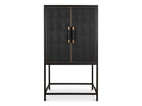 Mako Black Bar Cabinet by Moe's Home at Eve Furniture