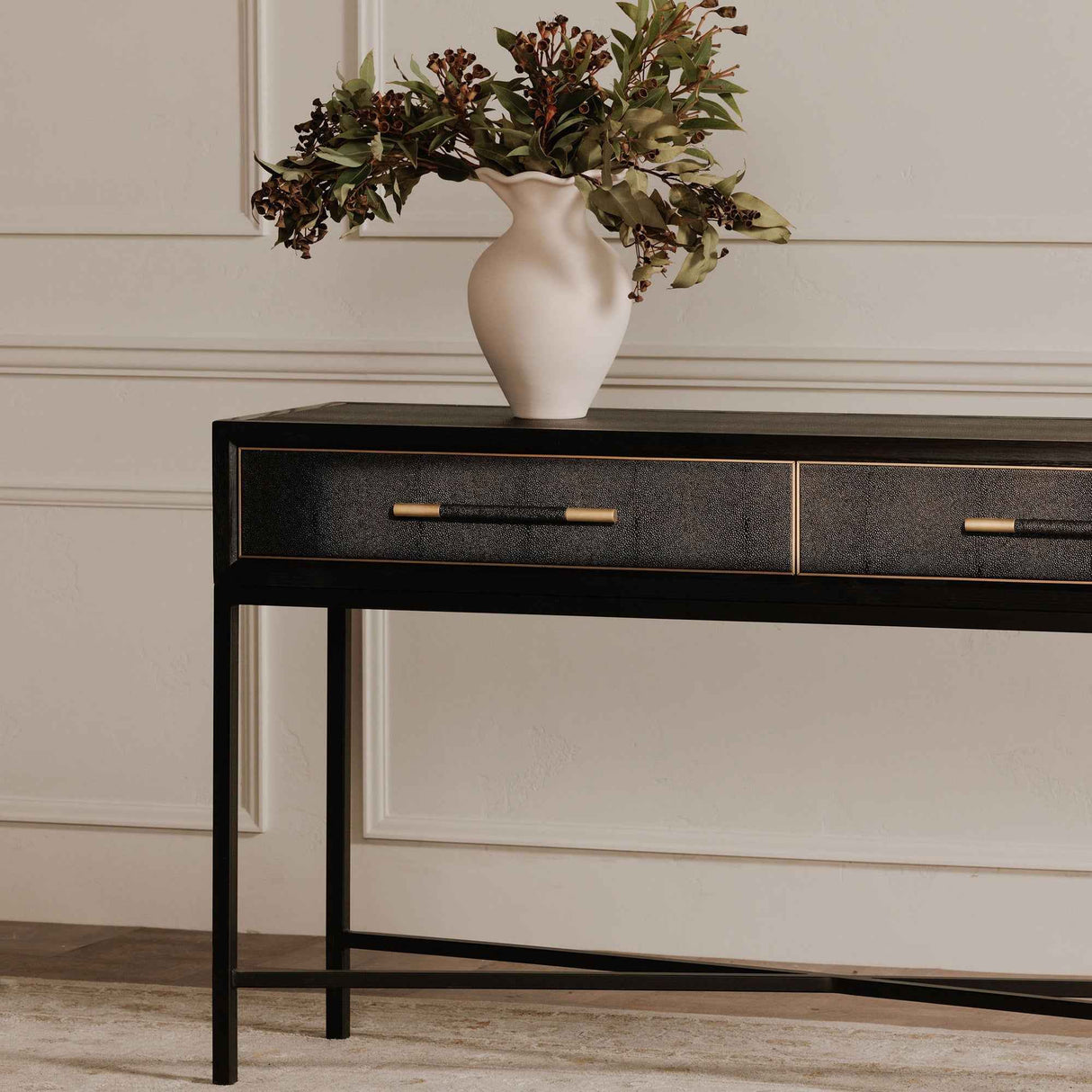 Mako Black Console Table by Moe's Home at Eve Furniture