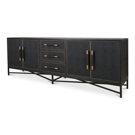 Mako Black Large Sideboard by MOES at Eve Furniture