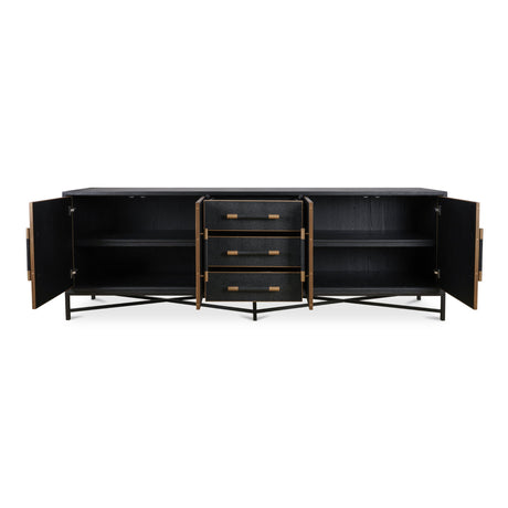 Mako Black Large Sideboard by MOES at Eve Furniture