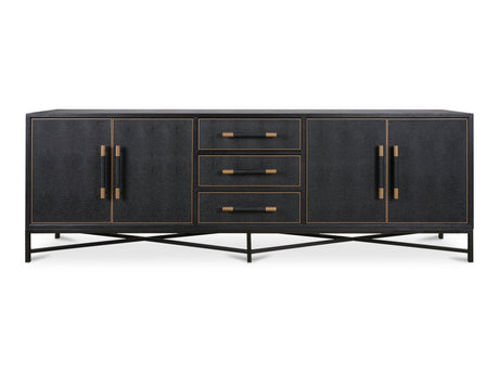 Mako Black Large Sideboard by MOES at Eve Furniture