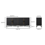 Mako Black Sideboard by Moe's Home at Eve Furniture