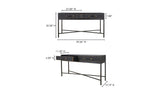 Mako Console Table Black by Moe's Home at Eve Furniture
