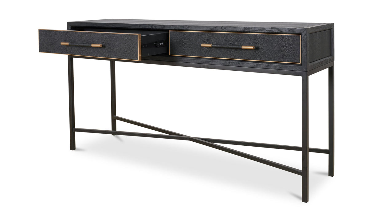 Mako Console Table Black by Moe's Home at Eve Furniture