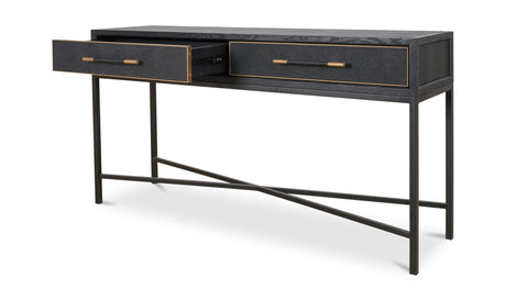 Mako Console Table Black by Moe's Home at Eve Furniture