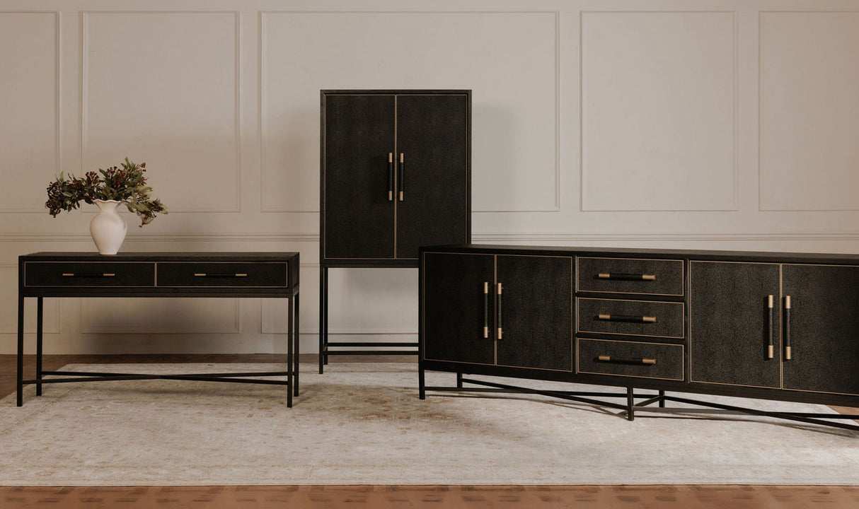 Mako Console Table Black by Moe's Home at Eve Furniture