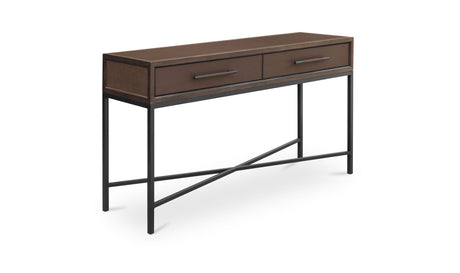 Mako Console Table Brown by Moe's Home at Eve Furniture