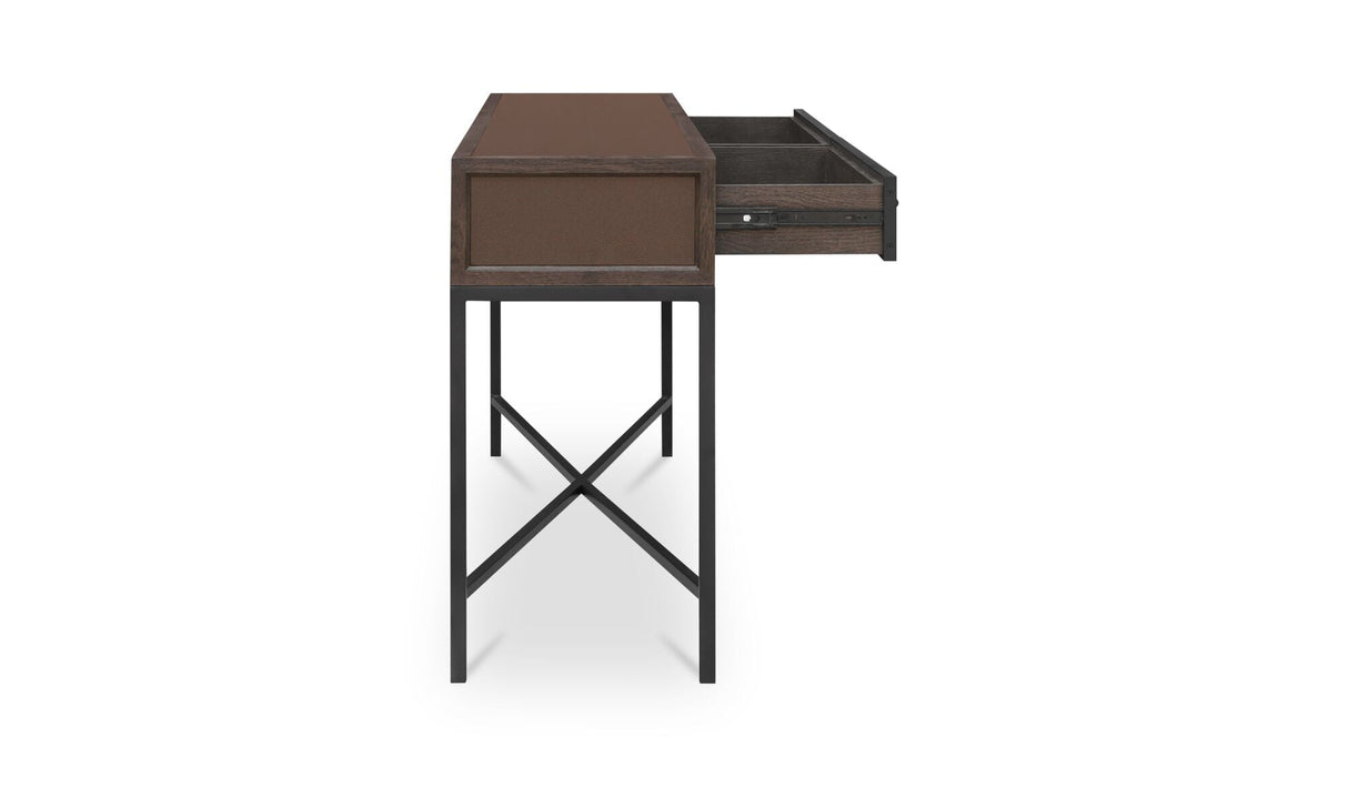 Mako Console Table Brown by Moe's Home at Eve Furniture